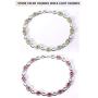 ATTA GEMS Women 925 Sterling Silver Bracelets Luxury Oval Cut 3mmx5mm Gemstone Jewelry Hand Chain for Party Birthday Gifts