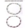 ATTA GEMS Women 925 Sterling Silver Bracelets Luxury Oval Cut 3mmx5mm Gemstone Jewelry Hand Chain for Party Birthday Gifts