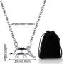 Valentines Day Dinosaur Jewelry Set, 3 Pieces Dinosaur Pendant Necklace and 3 Pairs Dinosaur Earrings