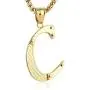 HZMAN Mens Stainless Steel Alphabet Initial Letters Pendant Necklace 2 Colors Gold Silve from A-Z HZMAN Mens Stainless Steel Alphabet Initial Letters Pendant Necklace 2 Colors Gold Silve from A-Z
