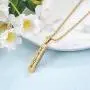 Personalized Engraved Necklace for Women Men Custom Stainless Steel Necklace Engraved Name Vertical Bar Necklace Birthday Gifts for Boyfriend