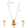 Efulgenz Indian Bollywood Gold Plated Traditional Faux Pearl Crystal Rhinestone Wedding Choker Pendant Necklace Earrings Jewellery Set