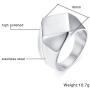 MPRAINBOW Gold Stianless Steel Religious Christianity Juses Cross Pray Band Ring for Men Boy Birthday Gift