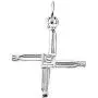 925 Sterling Silver 20x20mm Polished St. Bridgets Religious Faith Cross Pendant Necklace Jewelry Gifts for Women