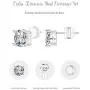 TIFMOCO Stud Earrings Set,5 Pairs Round Clear Cubic Zirconia Stud Earrings Pack Birthday Gilt for Women Girls TIFMOCO Stud Earrings Set,5 Pairs Round Clear Cubic Zirconia Stud Earrings Pack Birthday Gilt for Women Girls