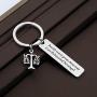 CENWA Scales of Justice Keychain Legal Assistant Gift Beside Every Great Attorney is an Exhausted Paralegal Legal Secretary Gift for Paralegal