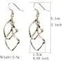 Gmillions Fashion Jewelry Long Tassel Drop Dangle Earrings for Women Double Twist Wave Bling Dangle Earrings Gmillions Fashion Jewelry Long Tassel Drop Dangle Earrings for Women Double Twist Wave Bling Dangle Earrings