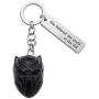 G-Ahora Black Panther Keychain with Black Panther Mask Pendant Marvel Comic Jewelry Avenger Movie Gifts for Marvel Fans