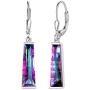 Mystic Topaz Dangle Earrings Women 925 Sterling Silver Mystic Rainbow Drop Earring Dangling Jewelry