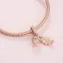 Pandora Jewelry Acorn and Leaf Dangle Cubic Zirconia Charm in Pandora Rose Pandora Jewelry Acorn and Leaf Dangle Cubic Zirconia Charm in Pandora Rose