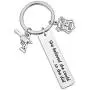 Police Keychain Police to Be Gift She Believed She Could Key Ring for Police Wife Police Student Policeman Graduation Gifts Achievement Gift