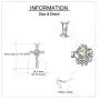 UCADRIT Cross with Rose Necklace 925 Sterling Silver with Simulated Birthstone Cross Jewelry for Women UCADRIT Cross with Rose Necklace 925 Sterling Silver with Simulated Birthstone Cross Jewelry for Women