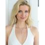 Mariell Freshwater Pearl and CZ Tulip Dangle Wedding Necklace - Silver Platinum Plated Jewelry for Brides