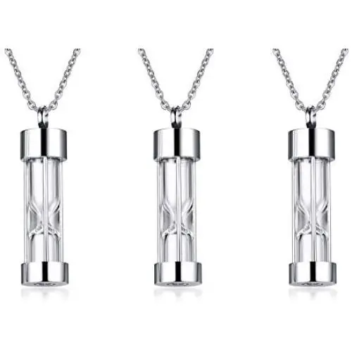 VNOX Memorial Jewellery Stainless Steel Glass Hourglass Shapes Urn Cremation Pendant Necklace,Gold Plated VNOX Memorial Jewellery Stainless Steel Glass Hourglass Shapes Urn Cremation Pendant Necklace,Gold Plated