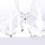 Antler Necklace 925 Sterling Silver Reindeer Animal Horn Jewelry Minimalist Style Clavicle Chain with Personalized Birthstone Charm Deer Antler Charm Necklaces Antler Necklace 925 Sterling Silver Reindeer Animal Horn Jewelry Minimalist Style Clavicle Chain with Personalized Birthstone Charm Deer Antler Charm Necklaces