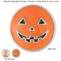 Ginger Snaps Orange Pumpkin Charm Accessory | Interchangeable, Customizable & Adjustable Snap Jewelry Collection | Button Charms for Necklaces, Bracelets & Rings | Standard Size | SN19-28