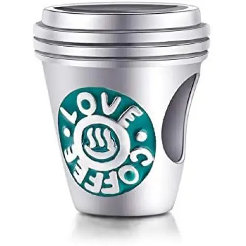 Sambaah Coffee Cup Charm Sterling Silver Coffee Mug Charm I Love Coffee Charm Bracelet Bead fit Pandora Bracelets Sambaah Coffee Cup Charm Sterling Silver Coffee Mug Charm I Love Coffee Charm Bracelet Bead fit Pandora Bracelets