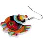 WEVENI Acrylic Cute Cartoon Hen Chicken Earrings Dangle Drop Farm Theme Jewelry For Women Girls Novelty Gift