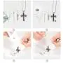 Cremation Jewelry Black Cross Urn Pendant Keepsake Memorial Necklace Cremation Jewelry Black Cross Urn Pendant Keepsake Memorial Necklace