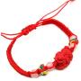 MANRUO The Best Feng Shui Red String Bracelet with Cinnabar Pi Xiu/Pi Yao Lucky Wealthy Amulet Brecelet Jewelry