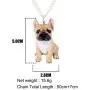 DUOWEI Acrylic Cute French Bulldog Pug Dog Necklace Anime Halloween Pendant Jewelry for Women Teen Girls Charms Gifts DUOWEI Acrylic Cute French Bulldog Pug Dog Necklace Anime Halloween Pendant Jewelry for Women Teen Girls Charms Gifts