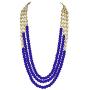 Aheli Classy Bollywood Party Wedding Kundan and Colour Beads Necklace Earrings with Maang Tikka Set Indian Traditional Ethnic Fashion Jewelry for Women