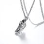 U7 Sport Shoe Necklace Stainless Steel Personalised Runnig Shoe Pendant, Gift for Runner