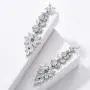 SWEETV Marquise Cubic Zirconia Wedding Bridal Chandelier Earrings for Brides, Crystal Rhinestone Drop Dangle Earrings for Women, Prom Party Jewelry Gifts SWEETV Marquise Cubic Zirconia Wedding Bridal Chandelier Earrings for Brides, Crystal Rhinestone Drop Dangle Earrings for Women, Prom Party Jewelry Gifts
