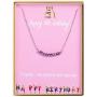 for Girls Sterling Silver Necklace Gem Stone Bar Necklace Best Friends Birthday Gifts for 12th 13th 14th 15th Sweet 16 17th 18th 19th 20th 21st 25th 30th