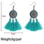 LANTAI 9-18 Pairs Colorful Bohemian Hoop Tassel Earrings Boho Earrings-Fashion V Shape Tassel Earrings Long Fringe Earrings for Women Girls Statement Earrings