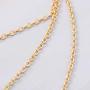Jovono Fashion MultiLayered Necklaces Rhinestone Strip Pendant Necklace for Women and Girls(Gold)