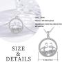 CHENGHONG Flamingo Necklace 925 Sterling Silver Cute Animal Pendant Flamingo Bird Pendant Necklace Flamingo Jewelry Gifts for Women Wife Mom