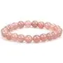 TOMAY 2021 New Natural Stone Semi Precious 0.3inch Valentines Day Gift Gorgeous Pink Healing Crystal Bracelet for Women Healing Stretch Beaded Adjustable Macrame Cure Yoga Girls TOMAY 2021 New Natural Stone Semi Precious 0.3inch Valentines Day Gift Gorgeous Pink Healing Crystal Bracelet for Women Healing Stretch Beaded Adjustable Macrame Cure Yoga Girls