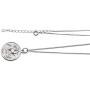 CISHOP Treasure Vintage 18K Special Coin Necklace Sterling Silver Disc Round Circle Pendant Necklace
