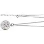 CISHOP Treasure Vintage 18K Special Coin Necklace Sterling Silver Disc Round Circle Pendant Necklace