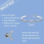 MAOFAED Generation Gift Family Jewelry Grandmother Mother Daughter Bracelet The Love Between Grandmother Mother Daughter is Forever