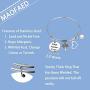 MAOFAED Meme Gift Bracelet Gift for Meme Best Meme Ever Grandma Expandable Wire Bangle Bracelet Grandma Gift
