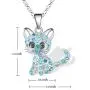 Lanqueen Kitty Cat Pendant Necklace Jewelry for Women Girls Cat Lover Gifts Daughter Loved Necklace 18+2.4 inch Chain