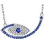 Aurora Tears 925 Sterling Silver Evil Eye Necklace/Ring Women Amulet Jewelry Crystal Lucky Proective Eyes Birthday Jewellery