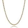 MOWOM Silver Gold Black Color 4.0mm Cuban Link Chain Necklace Water Resistant Mens Stainless Steel Necklace for Women Boys Kids Rope Necklace Chain