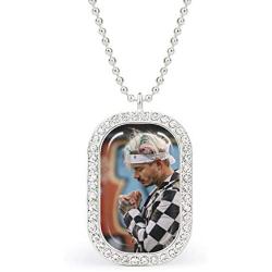 J Balvin Custom One-Sided Personalized Photo Pendant Necklace Ladies Commemorative Medal Hip Hop Jewelry