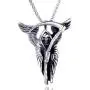 Skull Necklace for Men, Gothic Grim Reaper Sickles Skull Pendant Necklace with 23.6” Chain, Wings Skull Necklace, Retro Skull Head Totem Amulet Necklace, Punk Skull Jewelry Gift for Men Boys Skull Necklace for Men, Gothic Grim Reaper Sickles Skull Pendant Necklace with 23.6” Chain, Wings Skull Necklace, Retro Skull Head Totem Amulet Necklace, Punk Skull Jewelry Gift for Men Boys
