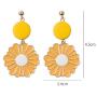 YIZHEN Sweet Daisy Sunflower Dangle Drop Earrings Summer Flower Jewelry for Women Girls