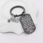 FUSTMW Biker Keychain Motorcycle Gift Ride Safe Keychain May Your Guardian Angel Ride with You New Driver Gift for Biker