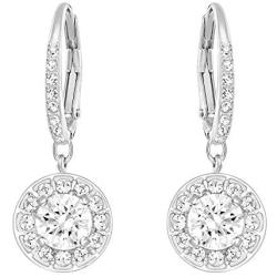 Swarovski Crystal Authentic Attract Rhodium Plated Enchanting and Bedazzling White Light Pierced Earrings