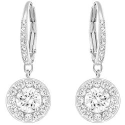 Swarovski Crystal Authentic Attract Rhodium Plated Enchanting and Bedazzling White Light Pierced Earrings