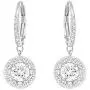 Swarovski Crystal Authentic Attract Rhodium Plated Enchanting and Bedazzling White Light Pierced Earrings Swarovski Crystal Authentic Attract Rhodium Plated Enchanting and Bedazzling White Light Pierced Earrings