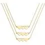 VLINRAS Best Friends Necklace for 3, Sister Bracelet for 3 BFF Matching Heart Pendant Long Distance Friendship Jewelry Birthday Gift