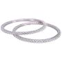 Ratnavali Jewels CZ Zirconia Gold Tone Solitaire Diamond Bracelet Bollywood Wedding Bangle Jewelry Women