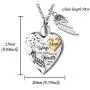Cremation Ashes Urn Pendant Necklace Memorial Keepsake Jewelry Angel Wing Ashes Necklaces with Fill Kit Cremation Ashes Urn Pendant Necklace Memorial Keepsake Jewelry Angel Wing Ashes Necklaces with Fill Kit